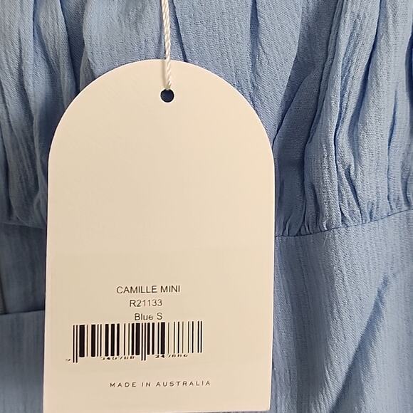 NWT Rumer The Label Camille Light Blue Cut Out Mini Dress Small - Picture 9 of 11